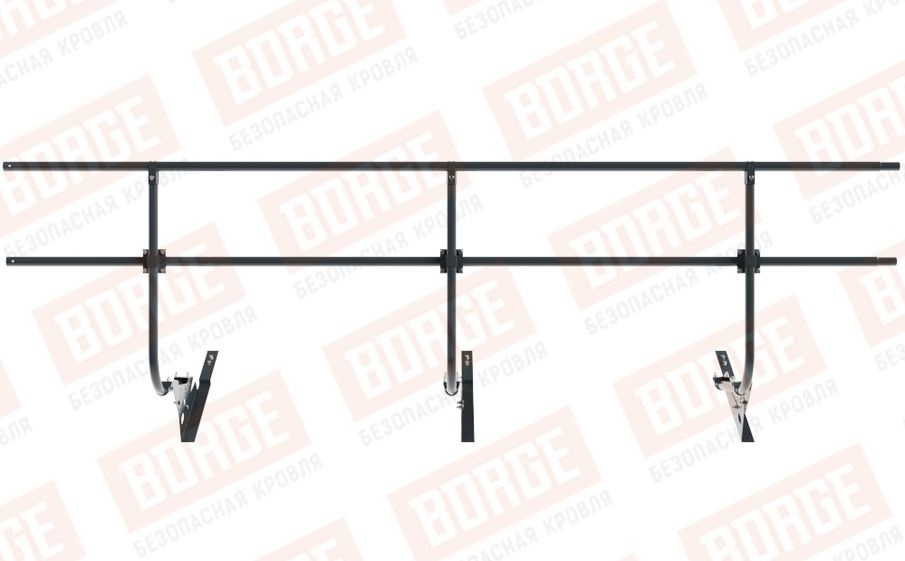 Кровельное ограждение Borge для черепичной кровли оцинкованное RAL 7016, 300*90 см