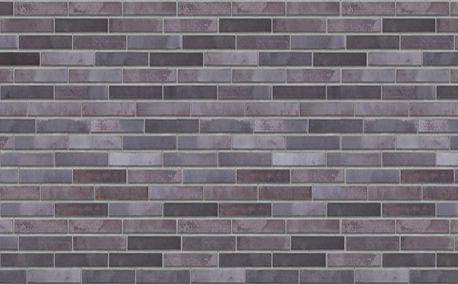 Клинкерная облицовочная плитка King Klinker King size для НФС, LF18 Obsidian shadow, 240*71*17 мм