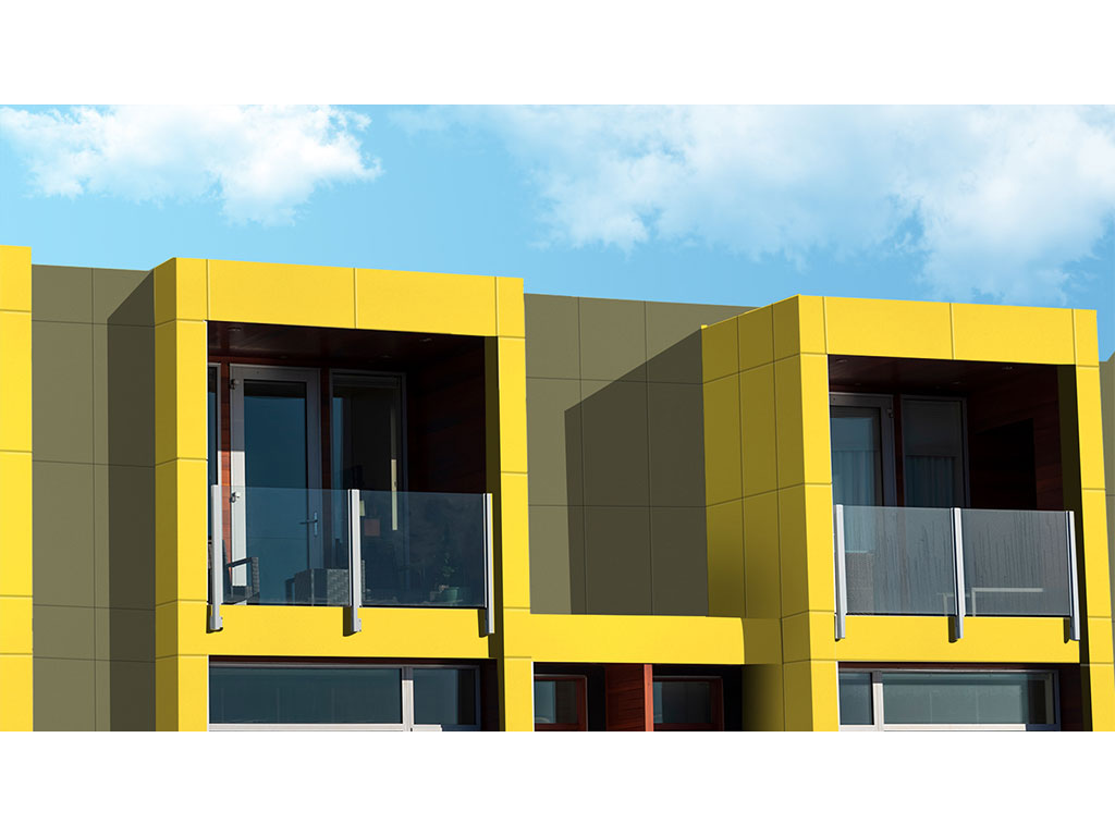 HPL-панель Greenlam Colours SUD 9280 Mineral Yellow двухсторонняя, 3050*1300*10 мм