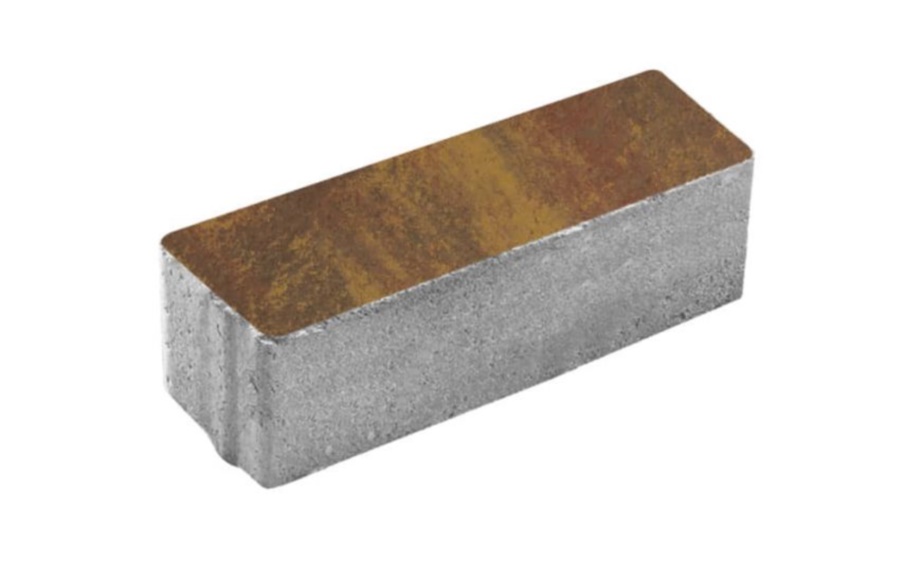 Плитка тротуарная Прямоугольник Б.6.П.8 листопад гладкий осень, 600*200*80 мм