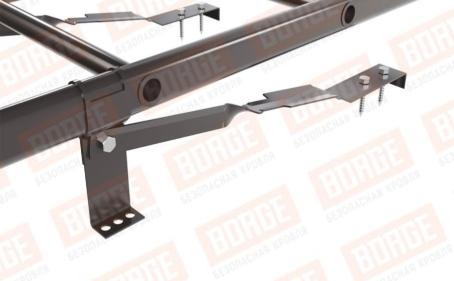 Лестница кровельная Borge для натуральной черепицы оцинкованная RR 32, 2,7 м