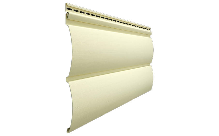 Виниловый сайдинг Docke PREMIUM Блок-Хаус D4,7T Банан, 3660*240 мм