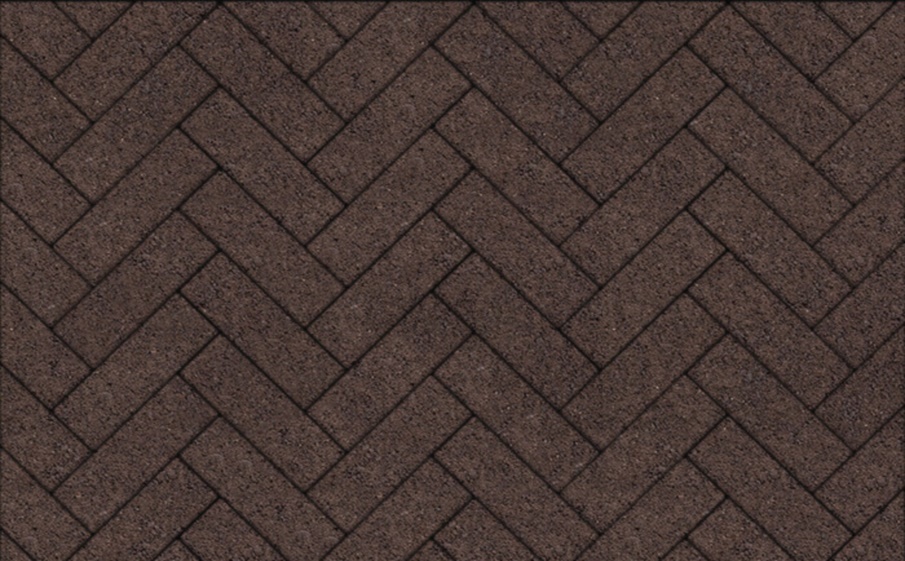 Плитка тротуарная Паркет Б.9.Псм.8 гранит коричневый, комплект 4 шт, толщина 80 мм