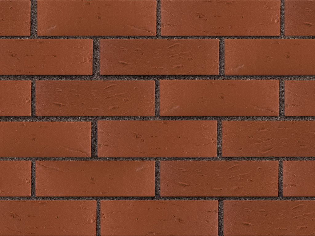 Кирпич облицовочный ЛСР темно-красный рустик, утолщенные стенки, М175, 250*120*65 мм