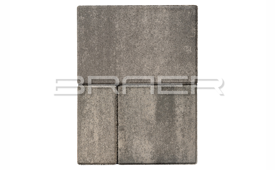 Плитка тротуарная BRAER Мозаика Color Mix Туман, толщина 60 мм
