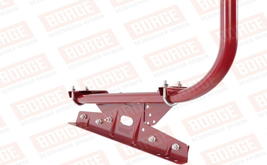 Кровельное ограждение Borge для фальцевой кровли оцинкованное RAL 3003, 300*90 см