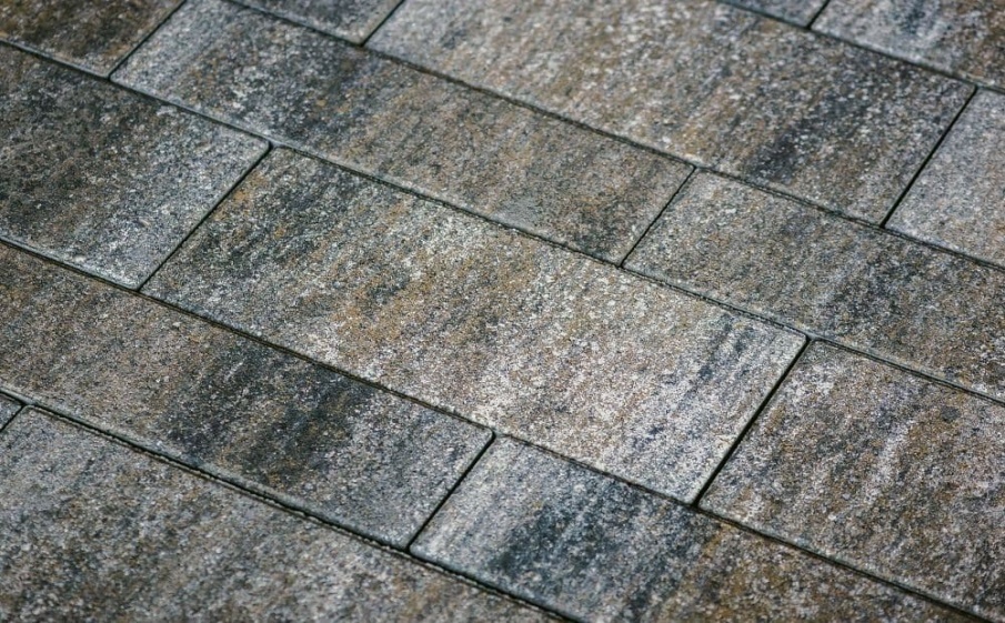 Плитка тротуарная Паркет Б.9.Псм.8 листопад гладкий песчаник, комплект 4 шт, толщина 80 мм