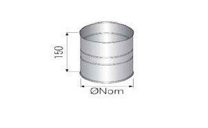 Адаптер внешний-внешний Schiedel PRIMA PLUS, D 150 мм