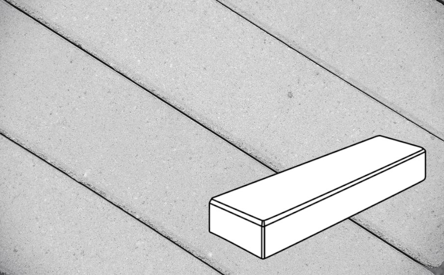 Плитка тротуарная Готика Prof, Паркет В.3.П.8, светло-серый, частичный прокрас, с/ц, 300*100*80 мм