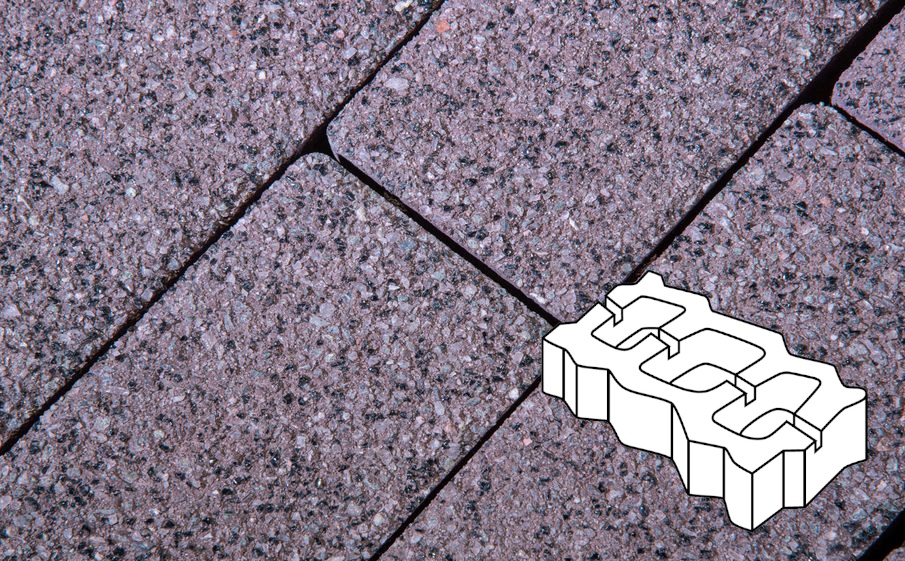 Плитка тротуарная Готика Premium Gold, Газонная решетка Б.4.ГР.8, №20, 450*225*80 мм