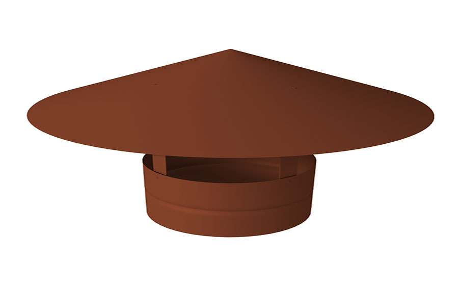 Дымник на трубу Grand Line круглый D 110 мм Satin RAL 8004