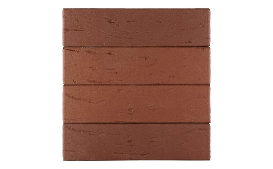 Кирпич облицовочный ЛСР, коричневый, рустик, утолщенные стенки, 250*120*65 мм