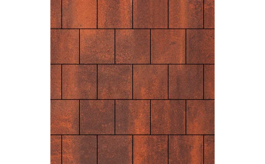 Плитка тротуарная SteinRus Валенсия Б.3.К.8, гладкая, ColorMix Брук, 300*300*80 мм