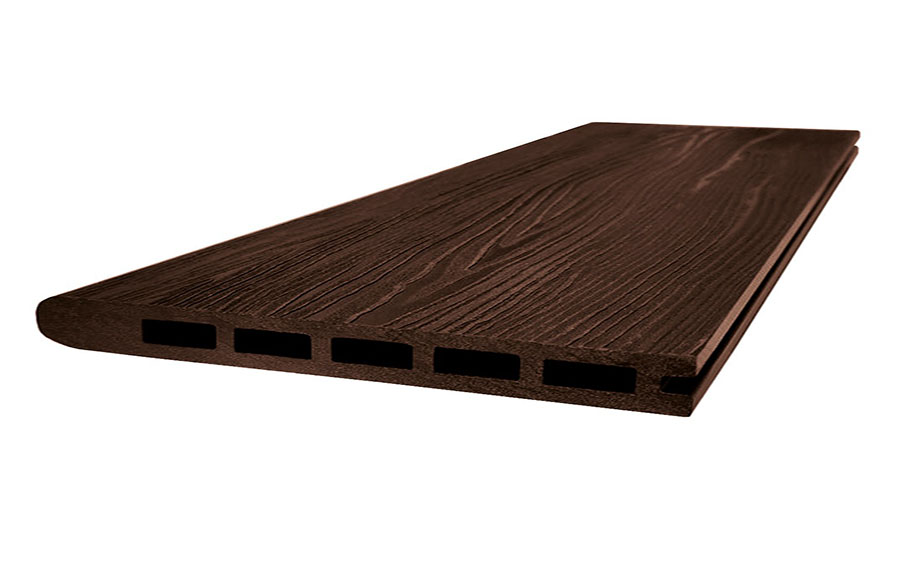 Стартовая доска-ступень Grand Line ДПК 160*22 мм 3D Шоколад, 4 м