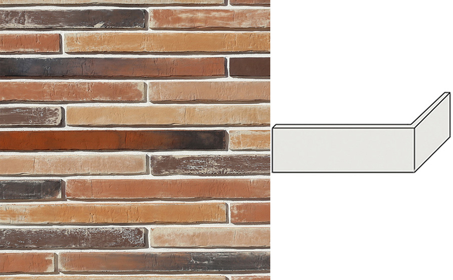 Декоративный кирпич White Hills Дюрен Брик Design угловой элемент цвет 688-95