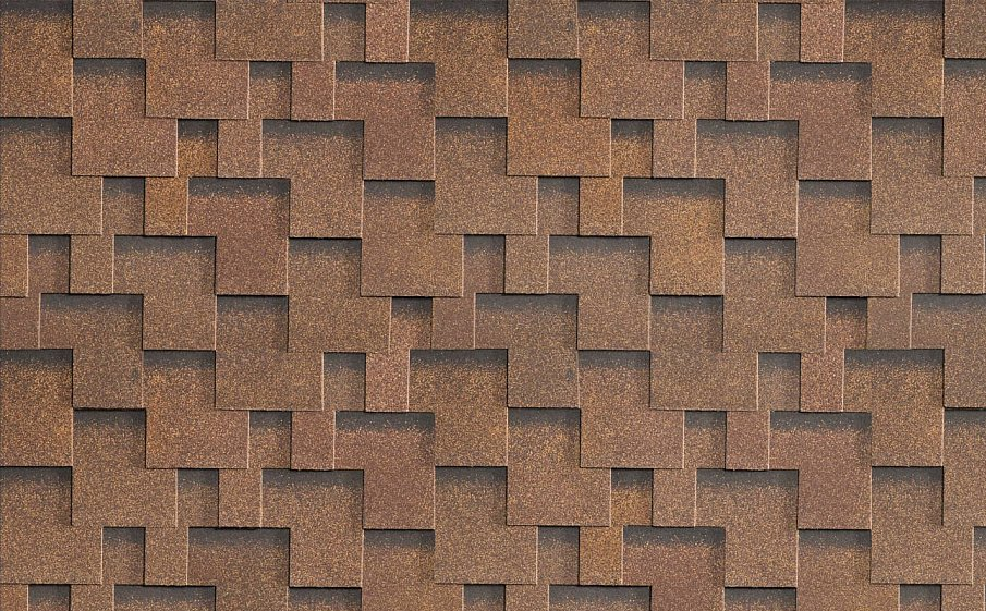 Гибкая черепица SHINGLAS Фокстрот, Дуб