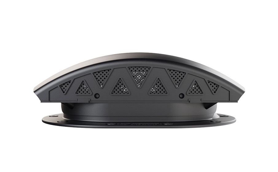 Вентилятор подкровельный Viotto для готовой мягкой и фальцевой кровли, RAL 9005 черный