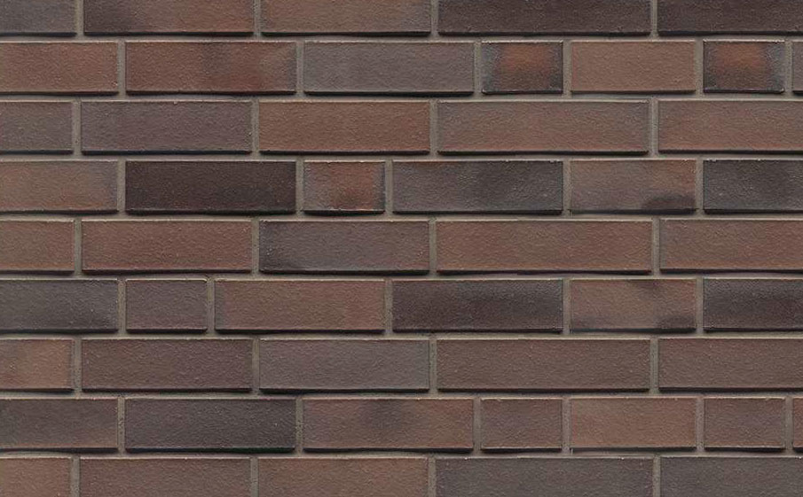 Кирпич клинкерный 7-щелевой Muhr 33 A Schwarz-Braun гладкий, 240*115*71 мм