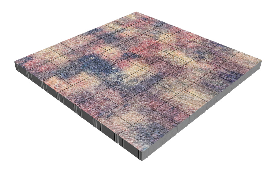 Плитка тротуарная SteinRus Новый город Лион Б.9.Псм.6, Old-age, Оригон, толщина 60 мм