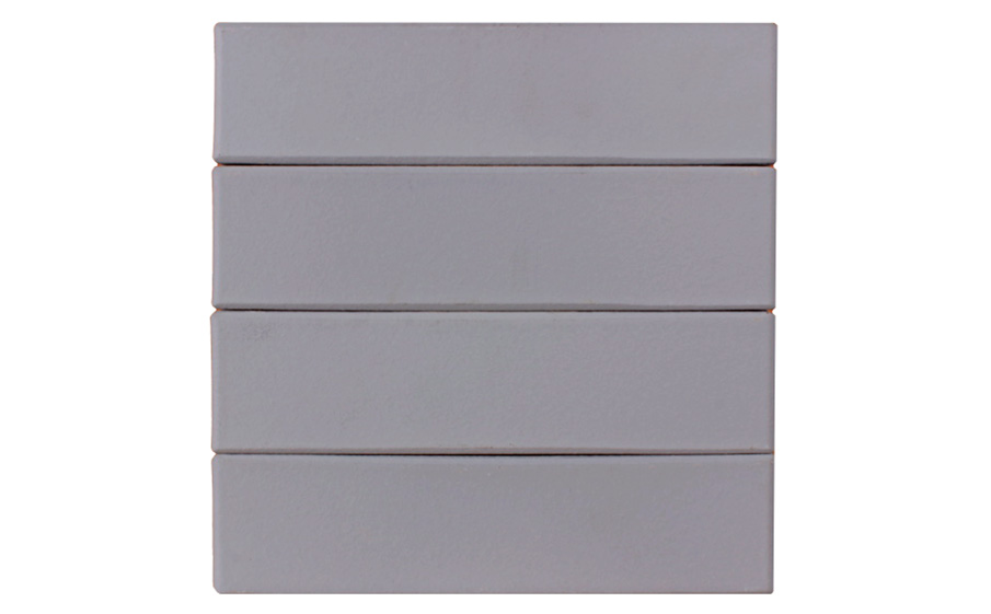 Кирпич клинкерный ЛСР Осло серый ангоб гладкий, 250*85*65 мм