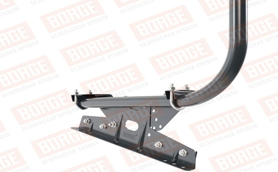 Кровельное ограждение Borge для фальцевой кровли оцинкованное RAL 7016, 300*120 см