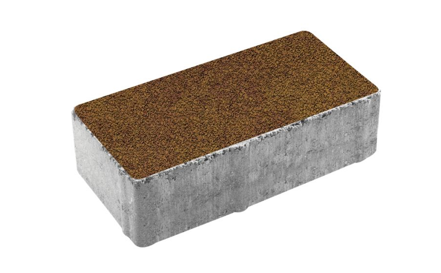 Плитка тротуарная Прямоугольник А.2.П.4 листопад гранит каир, 200*100*40 мм