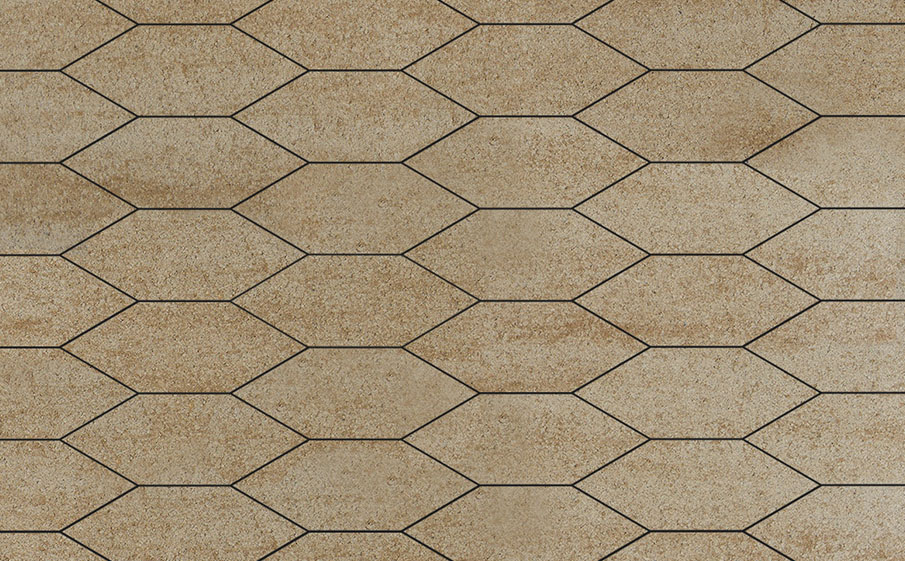 Плитка тротуарная Скошенный шестиугольник Б.1.ШГ.6 искусственный камень степняк, 100*100*100*60 мм