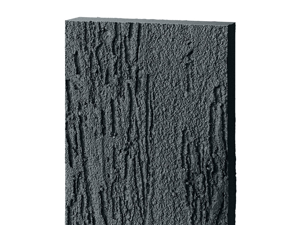 Фиброцементная панель БЕТЭКО Короед RAL 7016 (антрацитово-серый), 3000*1200*8 мм