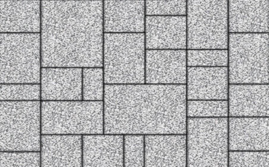 Плитка тротуарная Мюнхен Б.2.Фсм.6 стоунмикс белый с черным, комплект 4 шт, толщина 60 мм