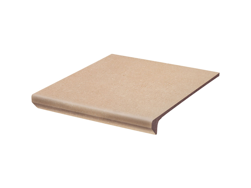 Клинкерная ступень с капиносом Paradyz Mattone Sabbia, Beige, 330*300*11 мм