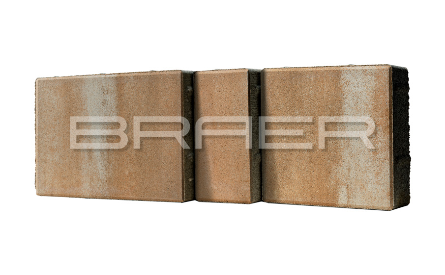 Плитка тротуарная BRAER Мозаика Color Mix Плато, толщина 60 мм