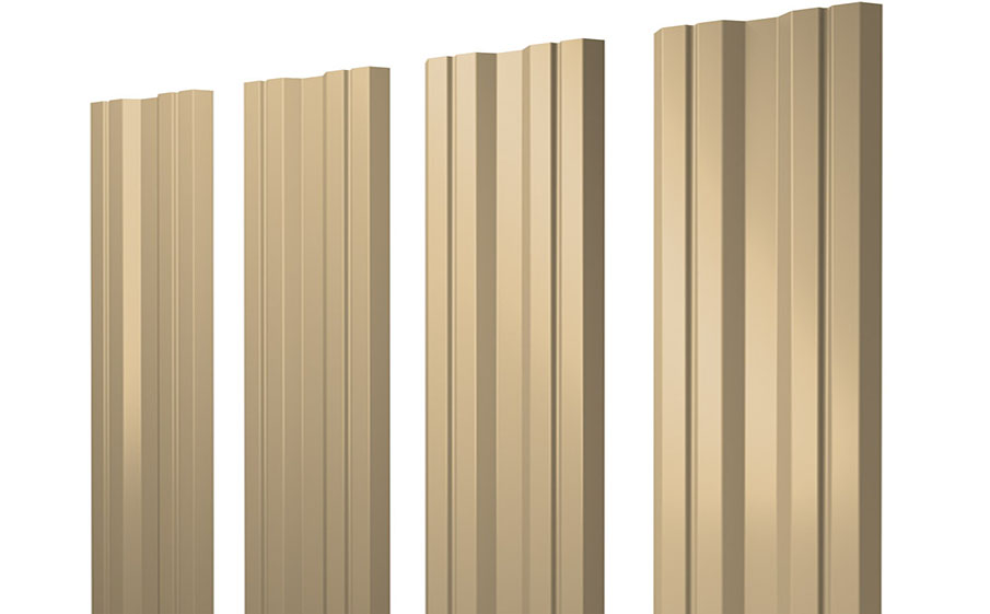Штакетник Twin 0,4 PE RAL 1014 слоновая кость