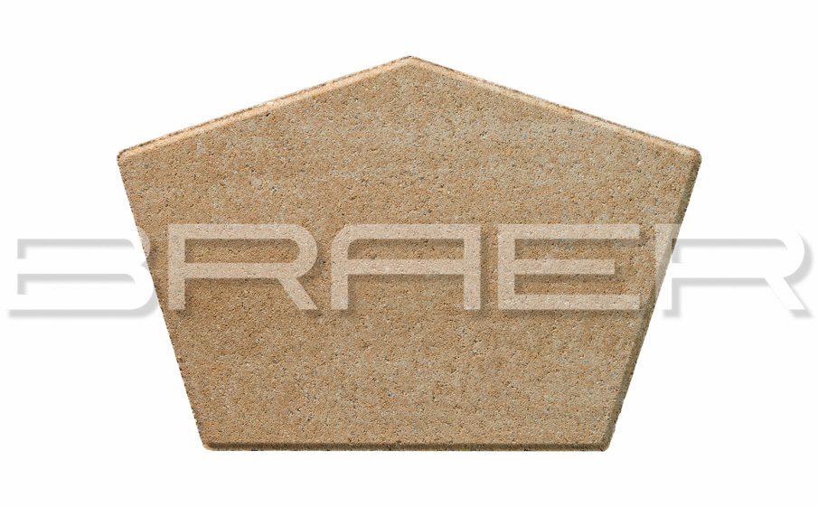 Плитка тротуарная BRAER Витраж Color Mix Плато, толщина 80 мм