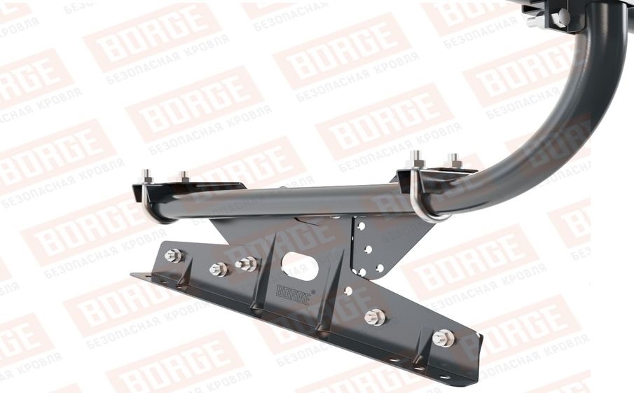 Кровельное ограждение Borge для фальцевой кровли оцинкованное RAL 7016, 300*60 см