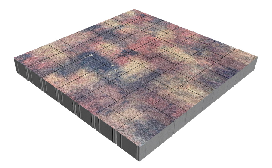 Плитка тротуарная SteinRus Новый город Рид В.8.Псм.8, Native, толщина 80 мм, Оригон