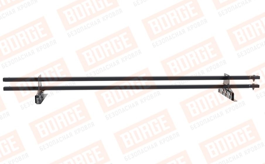 Снегозадержатель трубчатый Borge для фальцевой кровли оцинкованный RAL 7024, 1,5 м