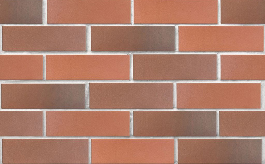 Кирпич облицовочный полнотелый ЛСР, красный флэш, гладкий, 250*120*65 мм