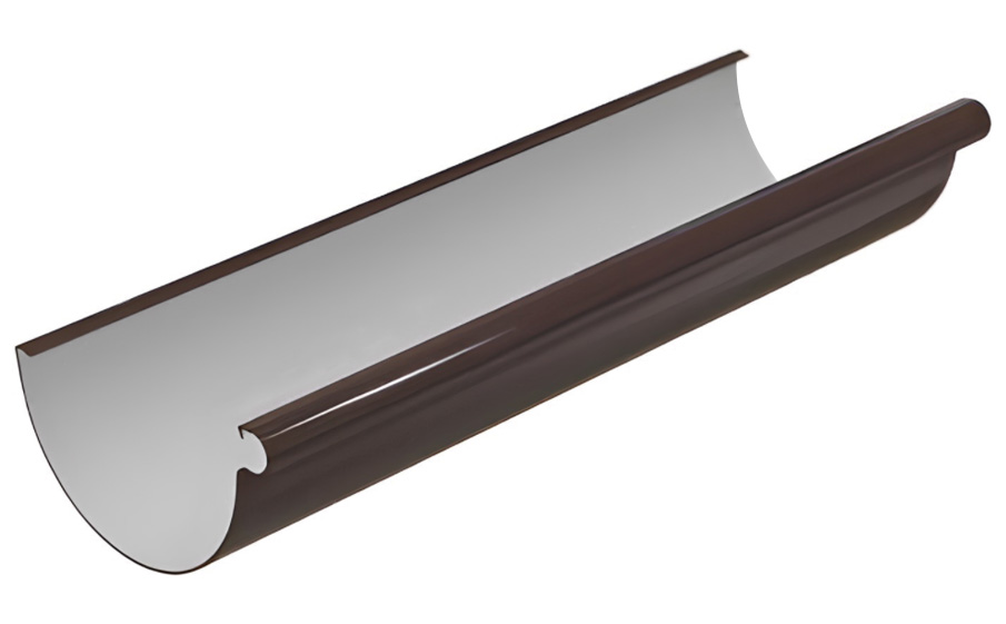 Желоб водосточный BRAAS, 3 м, 150/100 мм, ПВХ, коричневый
