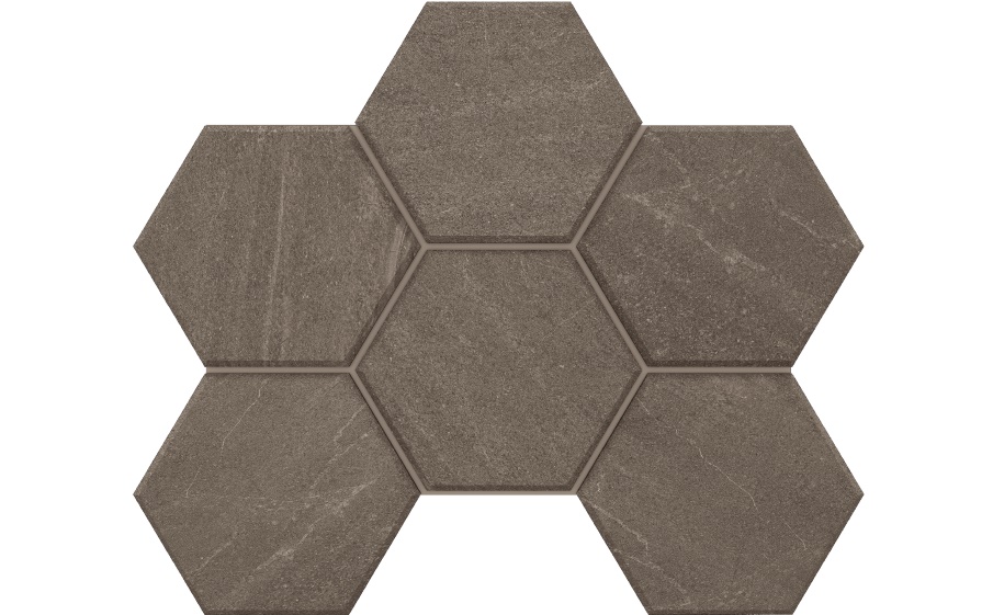 Мозаика Гексагон/Hexagon Estima Габбро/Gabbro GB03, неполированный