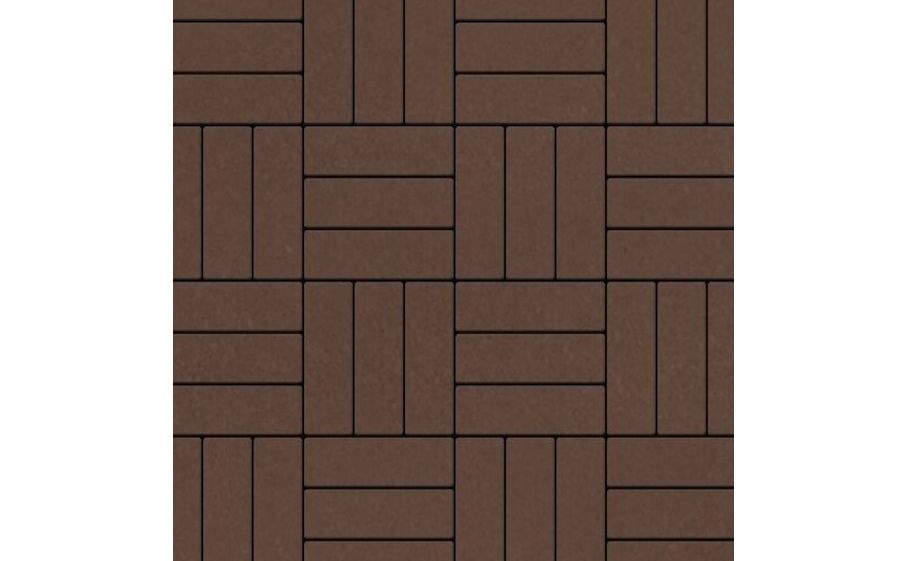 Плитка тротуарная SteinRus Паркет Б.2.П.6, гладкая, коричневый, 210*70*60 мм