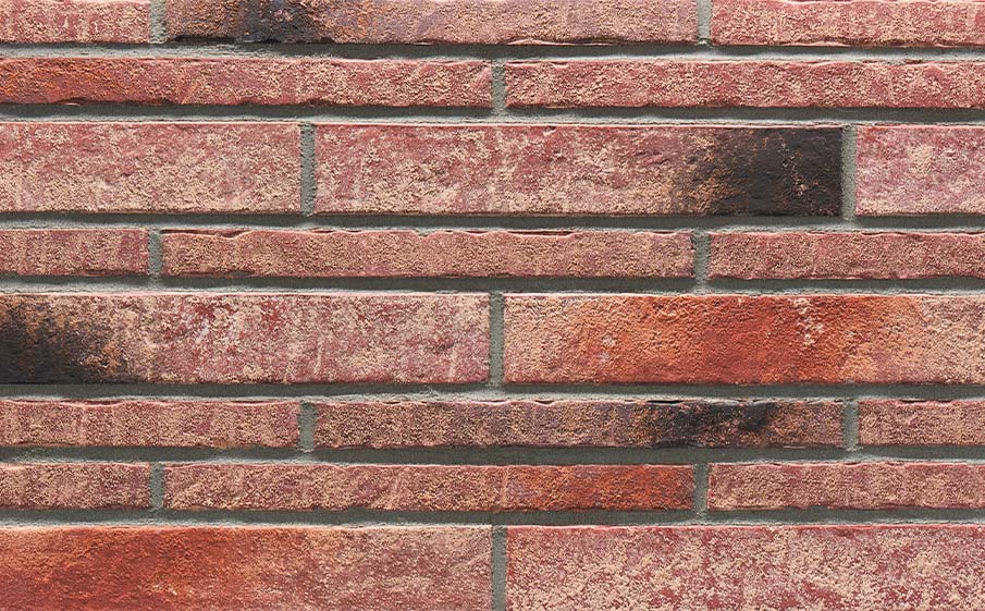 Клинкерная плитка Stroeher Zeitlos 357 backstein рельефная, 400*71*14 мм