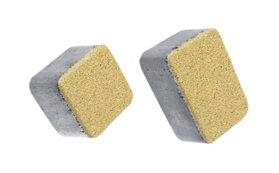 Плитка тротуарная Классико А.1.КО.4 гранит желтый, комплект 2 шт, толщина 40 мм