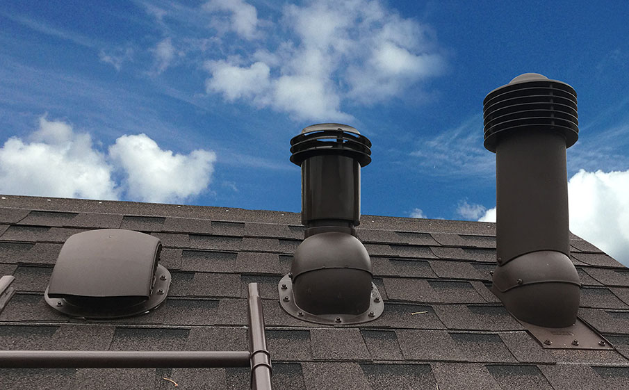 Роторная вентиляция Viotto для готовой мягкой и фальцевой кровли d=110 мм утепленная, RAL 9005 черный