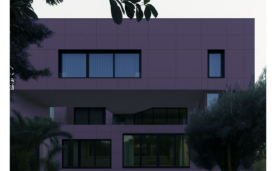 HPL-панель PoliLam Colors Grape LA, 3050*1220*10 мм