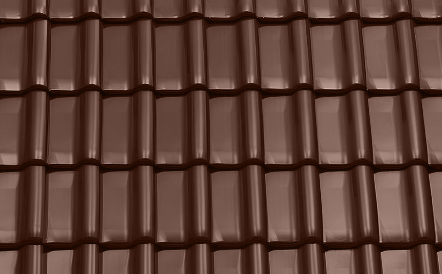 Керамическая черепица рядовая TONDACH Samba 11 (Sensaton 11), Brown glazed