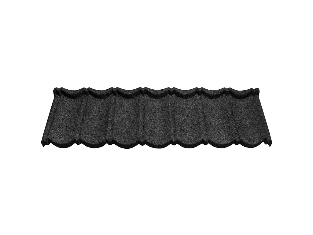 Композитная черепица CM Roof Bond Black (черная), 1340*420 мм