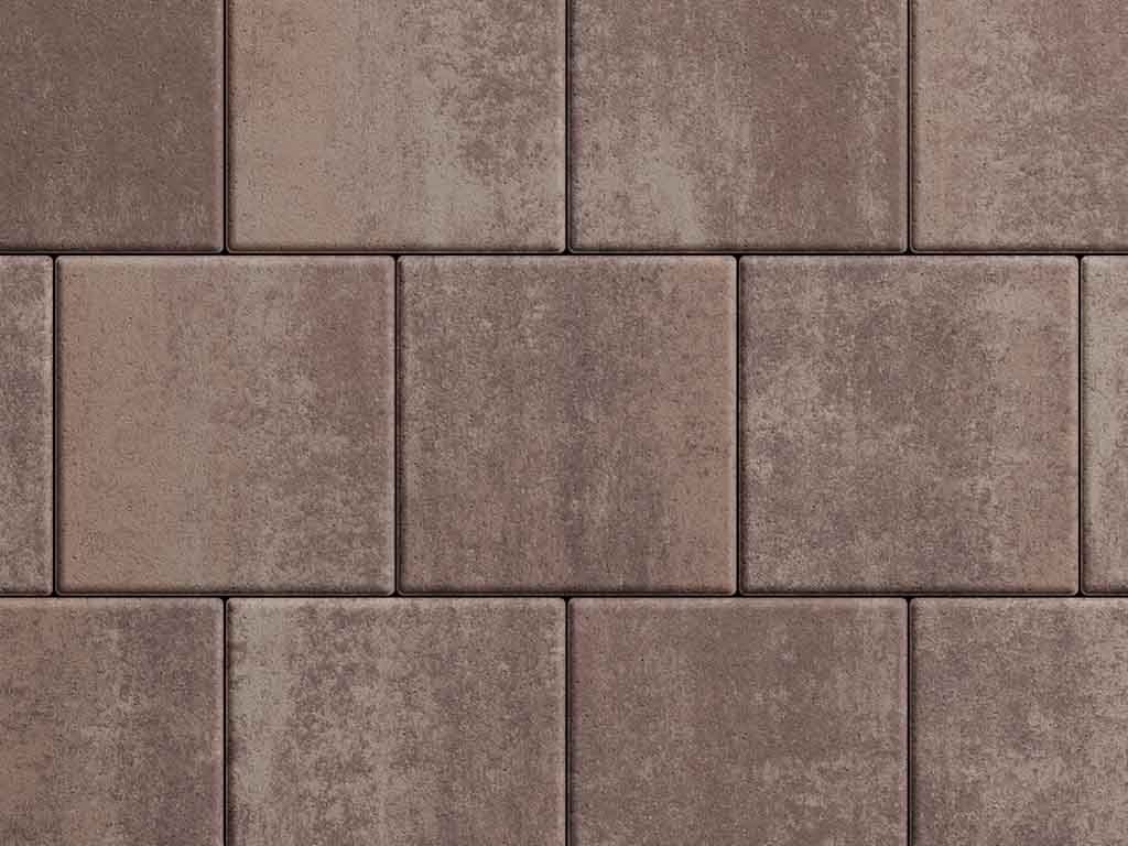 Плитка тротуарная Квадрат Б.1.К.10 листопад гладкий хаски, 300*300*100 мм 