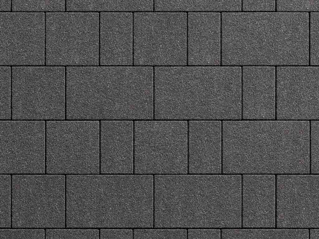 Плитка тротуарная Старый город Б.1.Фсм.8 гранит черный, комплект 3 шт, толщина 80 мм