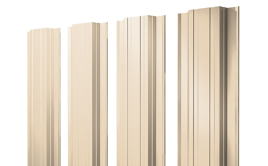 Штакетник Прямоугольный 0,45 PE RAL 1015 светлая слоновая кость