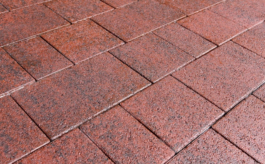 Плитка тротуарная Старый город Б.1.Фсм.8 листопад гранит клинкер, комплект 3 шт, толщина 80 мм